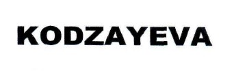 kodzayeva