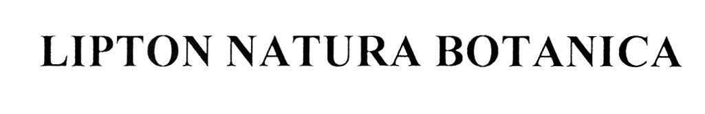 lipton natura botanica