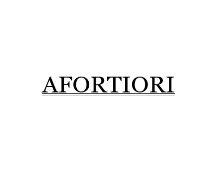 afortiori