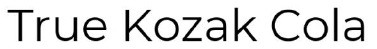 true kozak cola