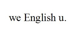 we english u.