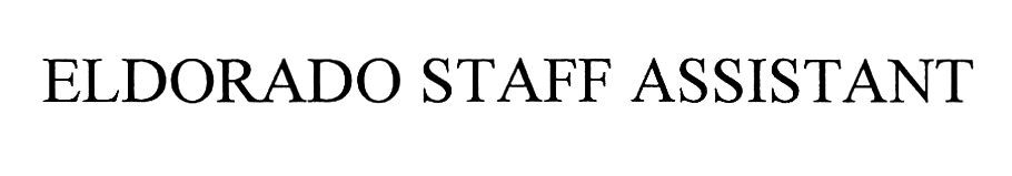 eldorado staff assistant