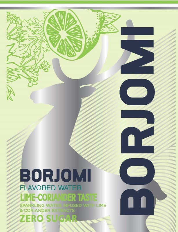 sparkling water infused with lime&coriander extracts