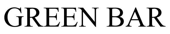 green bar