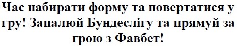 запалюй бундеслігу та прямуй за грою з фавбет