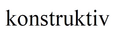 konstruktiv