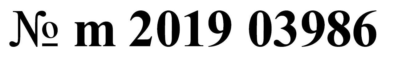 № т 2019 03986
