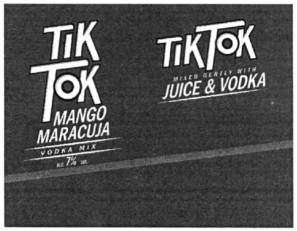 mixed gently with juice&vodka