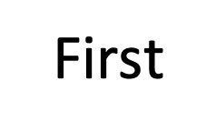 first