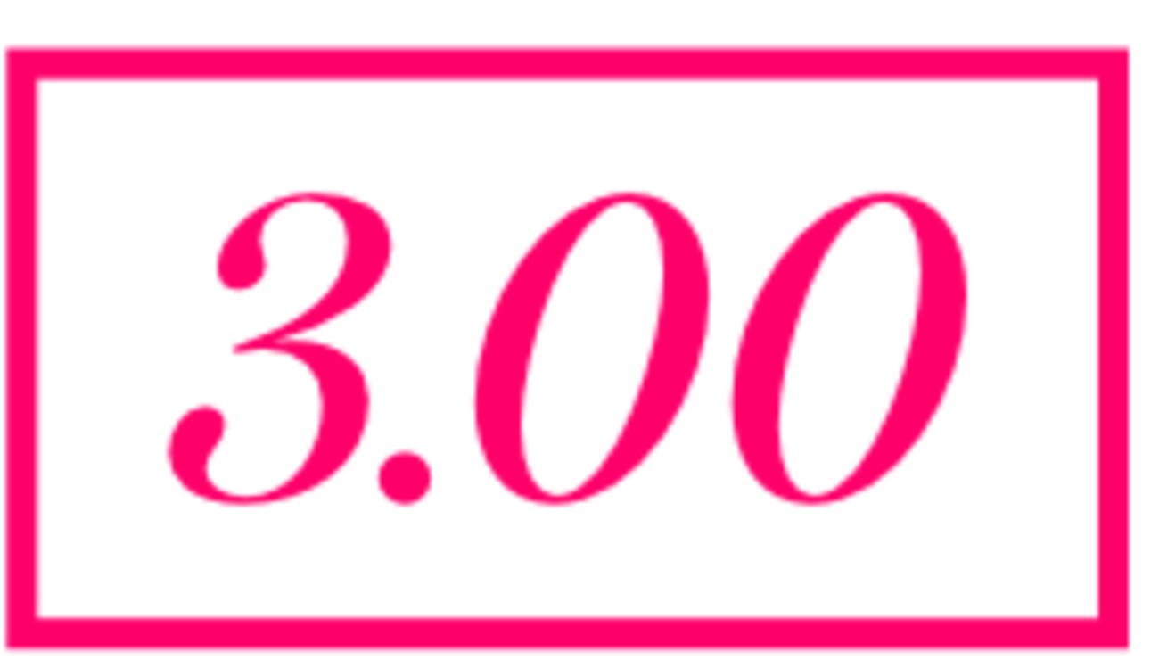 3 00