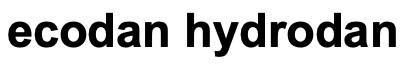 ecodan hydrodan