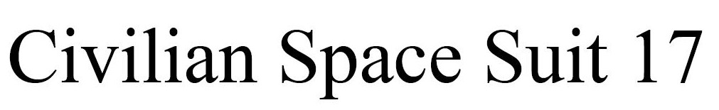 civilian space suit 17