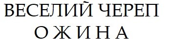веселий череп ожина
