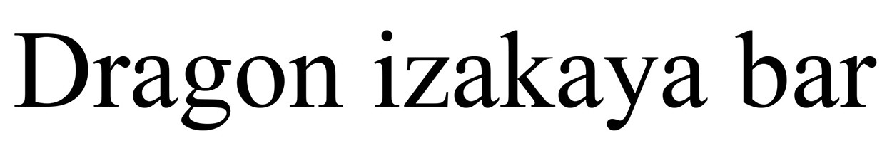 dragon izakaya bar