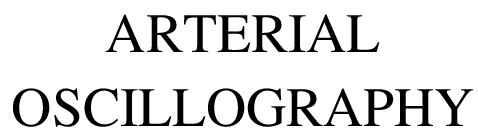 arterial oscillography