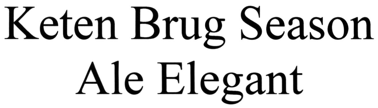 keten brug season ale elegant