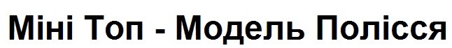 міні топ-модель полісся