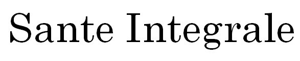 sante integrale