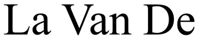 la van de