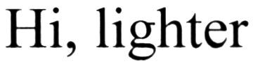 hi, lighter