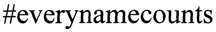 every name counts