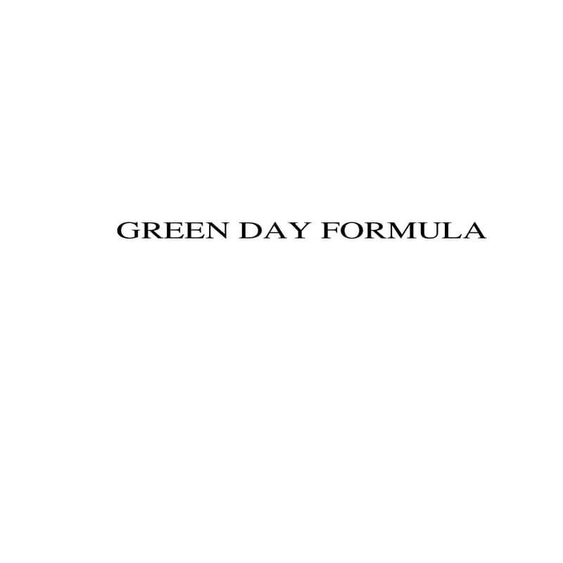 green day formula