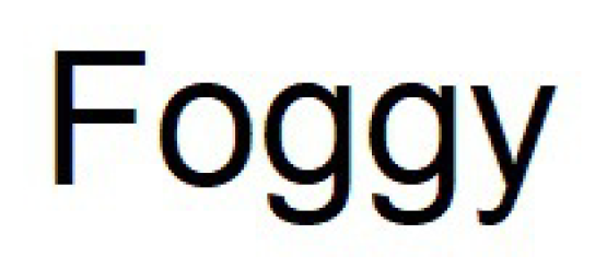 foggy