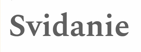 svidanie