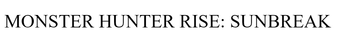 monster hunter rise: sunbreak