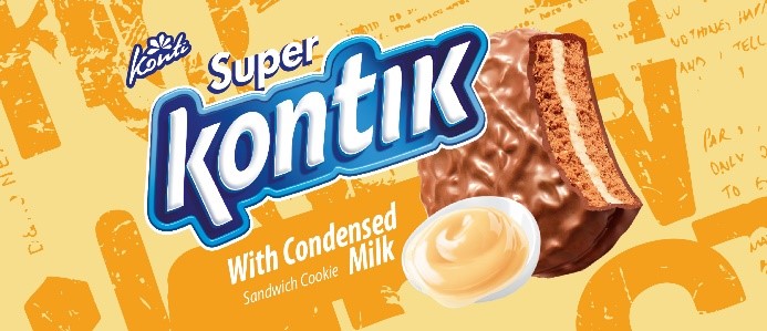 with condensed milk sandwich cookie