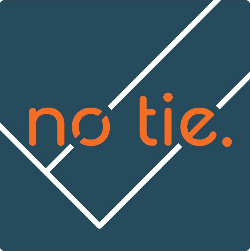 no tie.