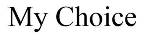 my choice