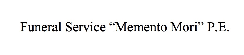 funeral service memento mori p.e.