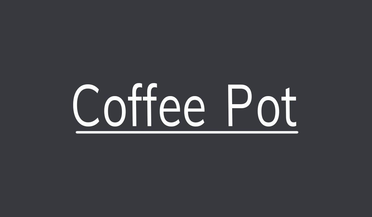coffee pot