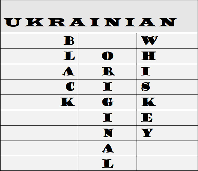 ukrainian black original whiskey