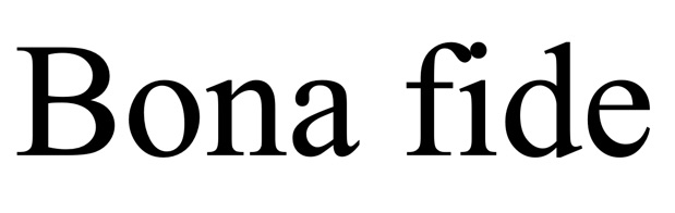 bona fide