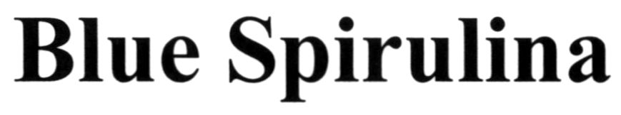blue spirulina