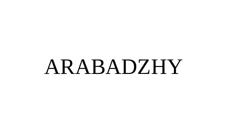arabadzhy