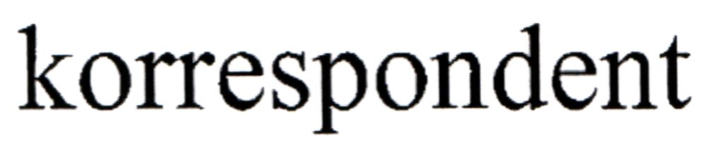 korrespondent