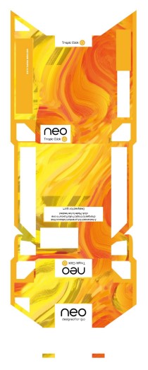a balanced rich premium tobacco that changes to tropic fruits flavour in one click