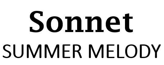 sonnet summer melody
