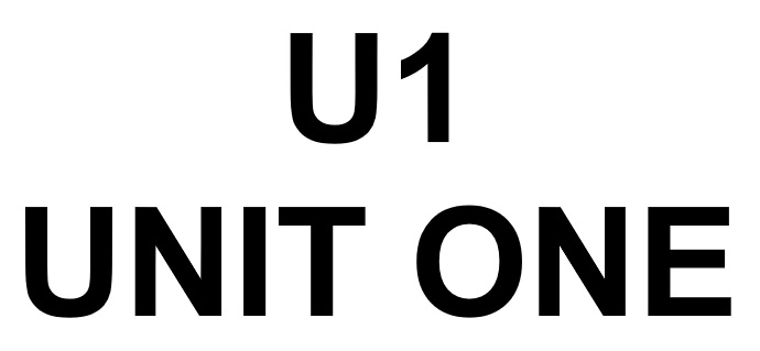 u1 unit one