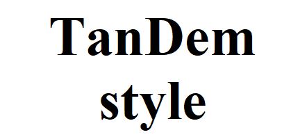 tandem style