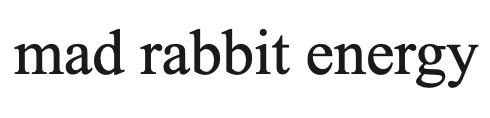 mad rabbit energy