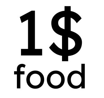 1$ food