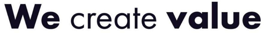 we create value