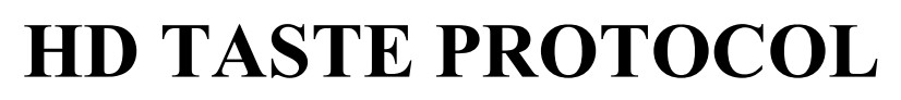 hd tatste protocol