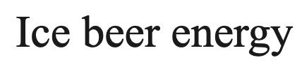 ice beer energy