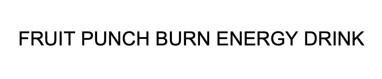 fruit punch burn energy drink