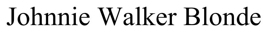 johnnie walker blonde